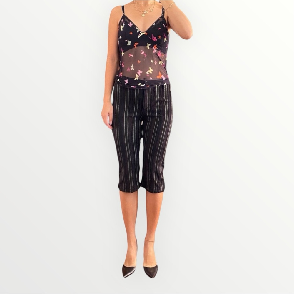 La Senza Vintage Butterfly Print Sheer Camisole Size M - Picture 2 of 5